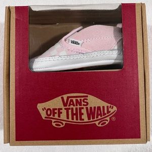 Vans pink infant checkered sneakers size 3